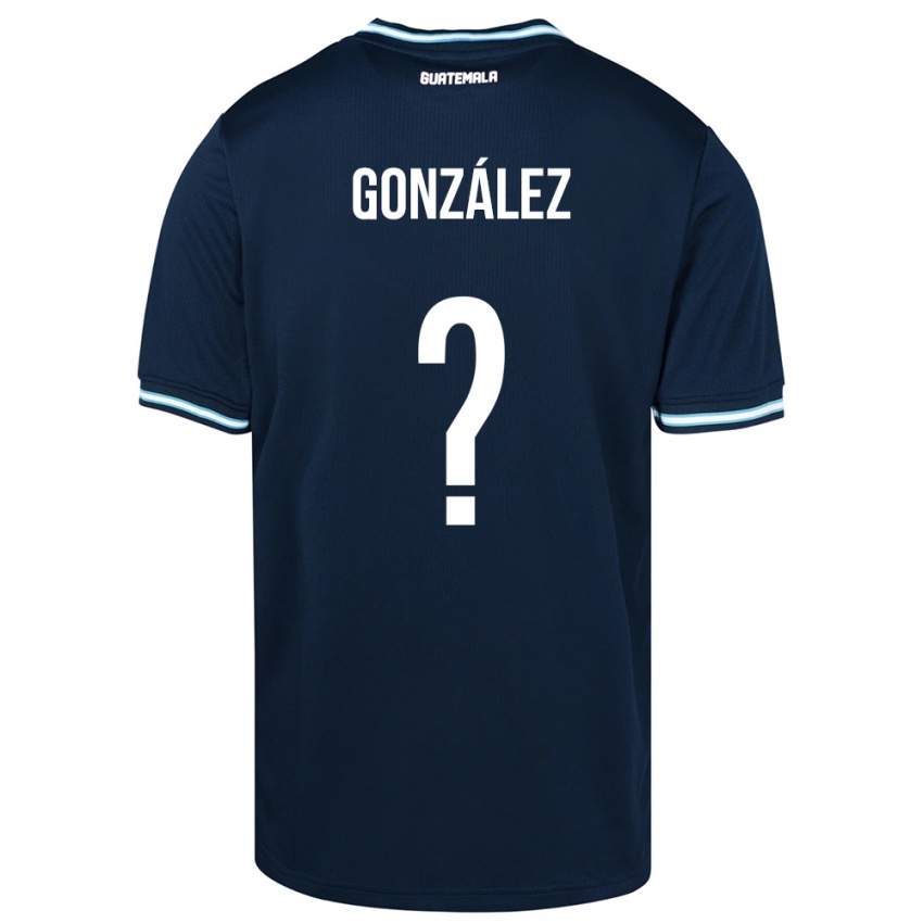 Mujer Camiseta Guatemala Erick González #0 Azul 2ª Equipación 24-26 La Camisa
