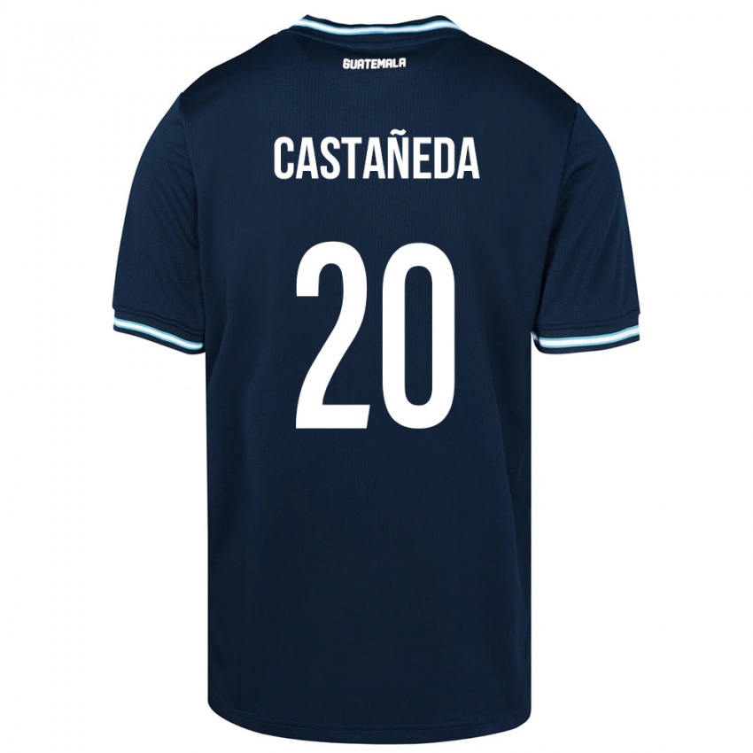 Mujer Camiseta Guatemala Brayam Castañeda #20 Azul 2ª Equipación 24-26 La Camisa