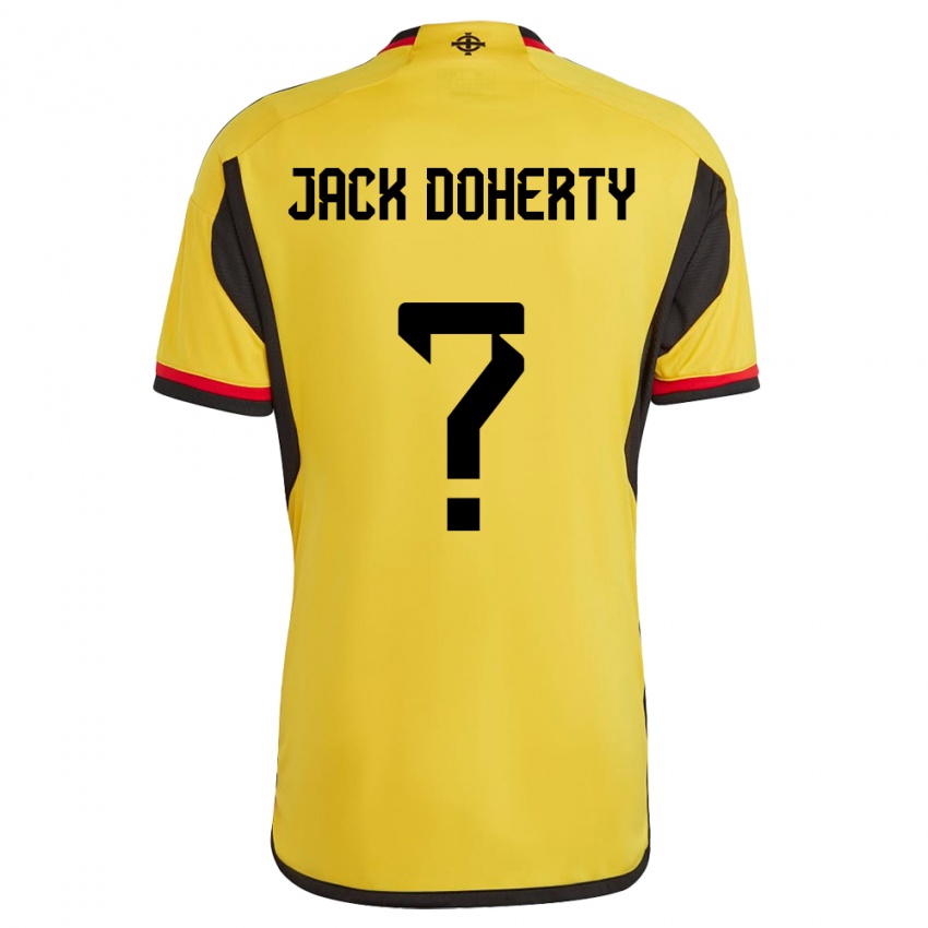 Mujer Camiseta Irlanda Del Norte Jack Doherty #0 Blanco 2ª Equipación 24-26 La Camisa