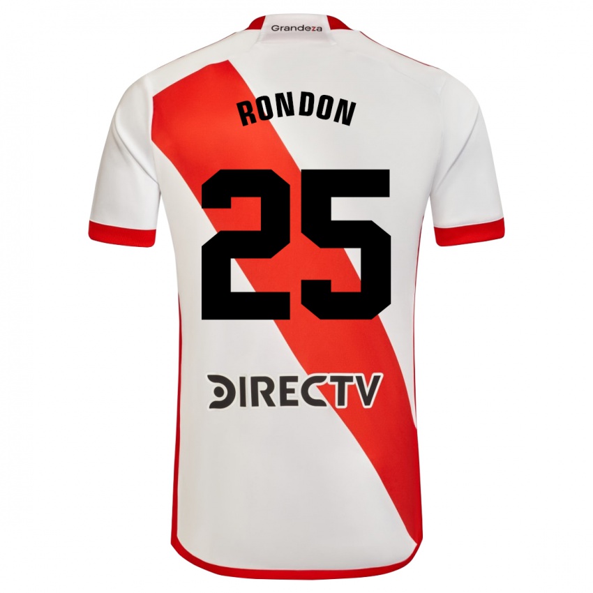 Niño Camiseta Salomon Rondon #25 Blanco Rojo 1ª Equipación 2023/24 La Camisa