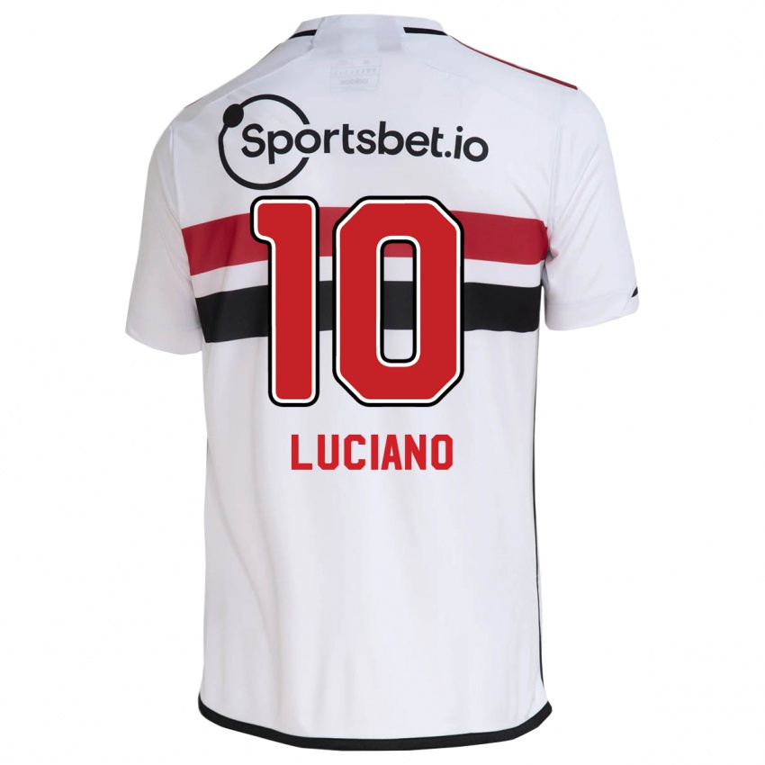 Niño Camiseta Luciano #10 Blanco 1ª Equipación 2023/24 La Camisa
