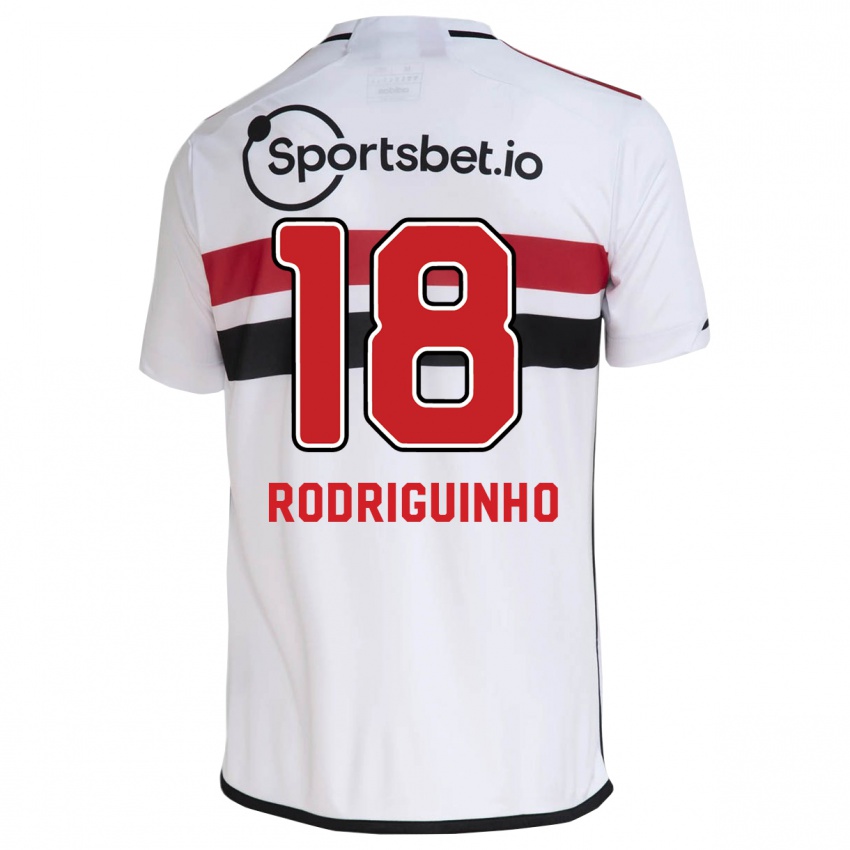 Niño Camiseta Rodriguinho #18 Blanco 1ª Equipación 2023/24 La Camisa