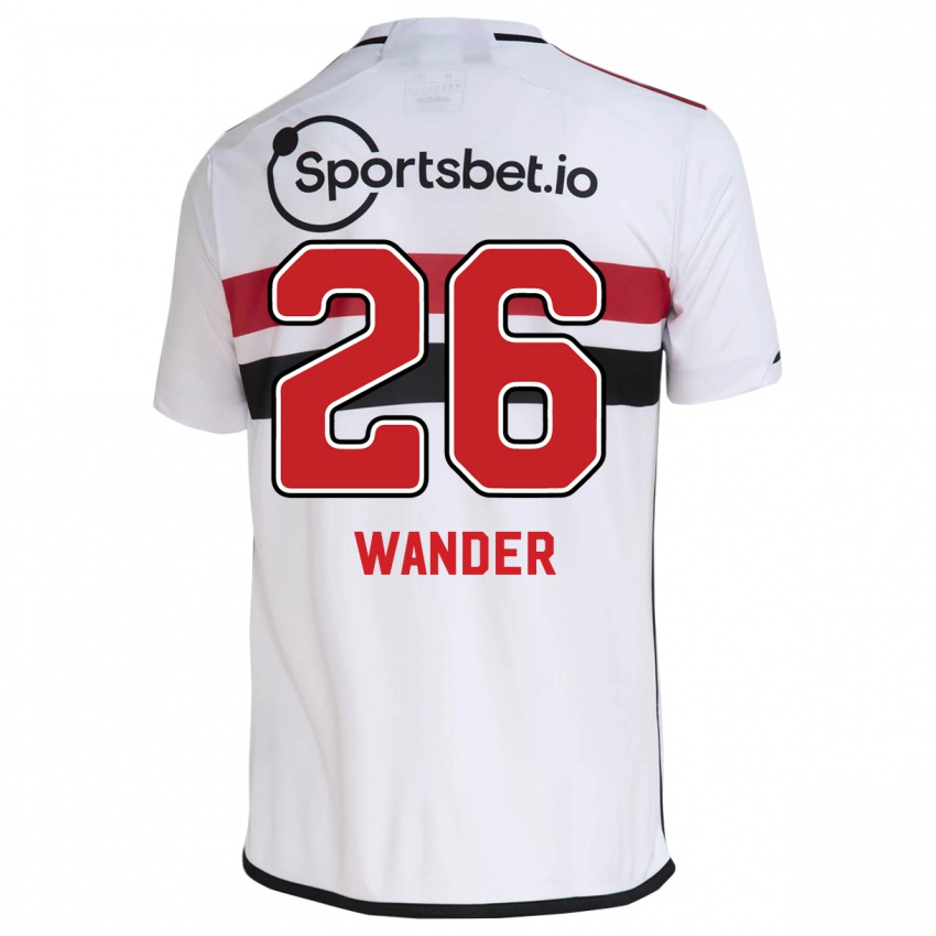 Niño Camiseta Talles Wander #26 Blanco 1ª Equipación 2023/24 La Camisa