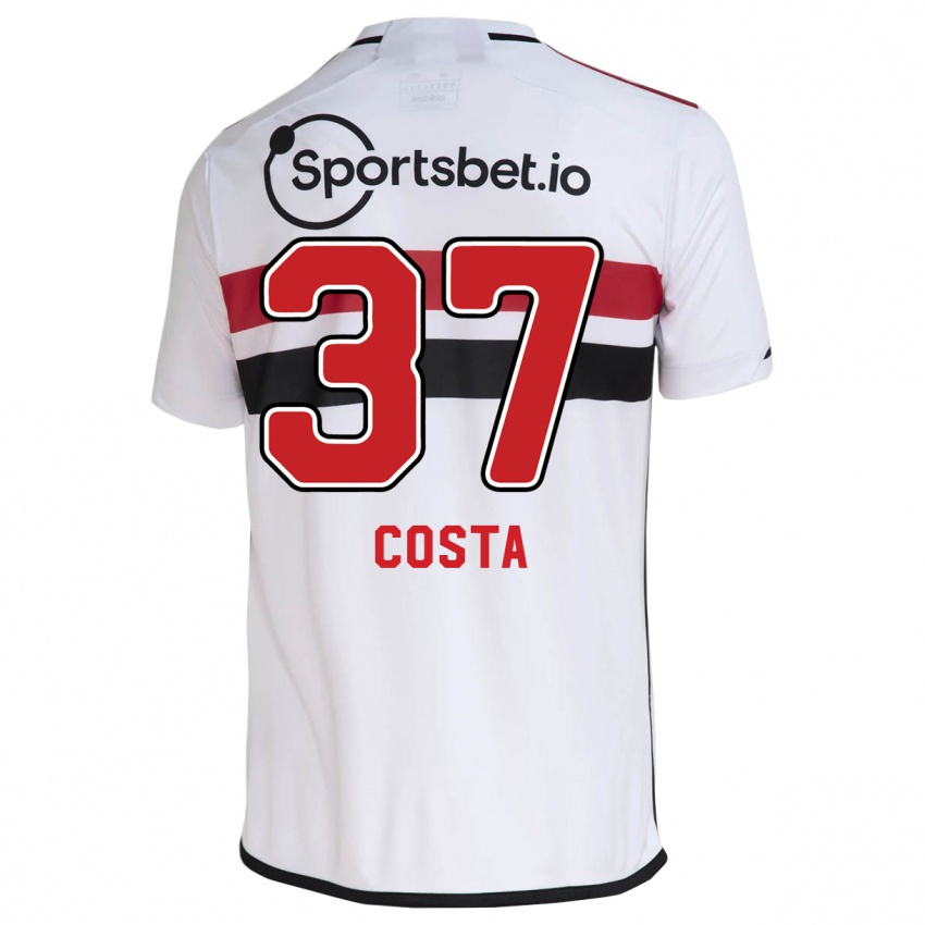 Niño Camiseta Talles Costa #37 Blanco 1ª Equipación 2023/24 La Camisa