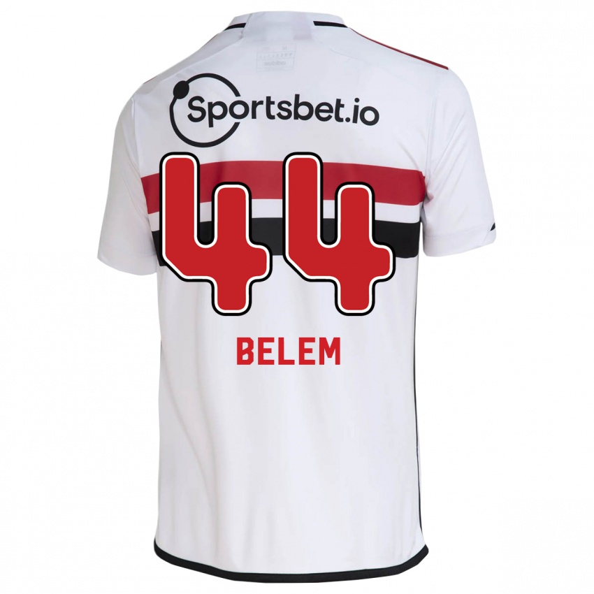 Niño Camiseta Matheus Belém #44 Blanco 1ª Equipación 2023/24 La Camisa
