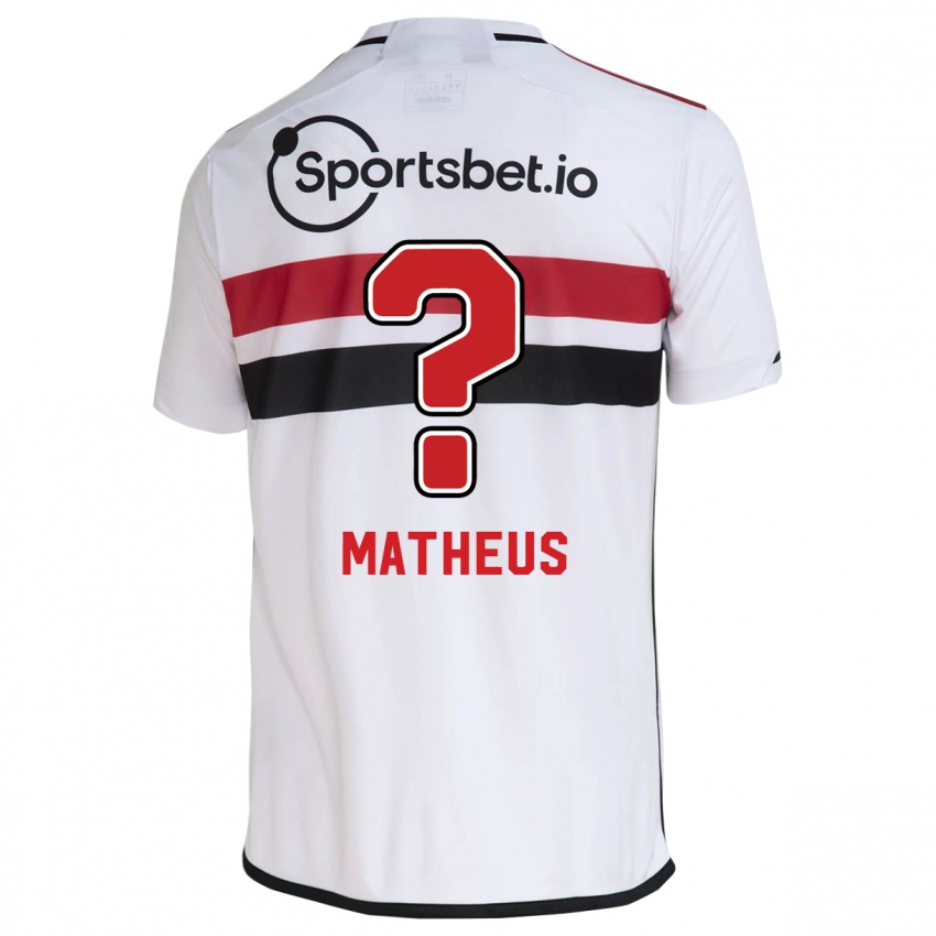 Niño Camiseta Guilherme Matheus #0 Blanco 1ª Equipación 2023/24 La Camisa