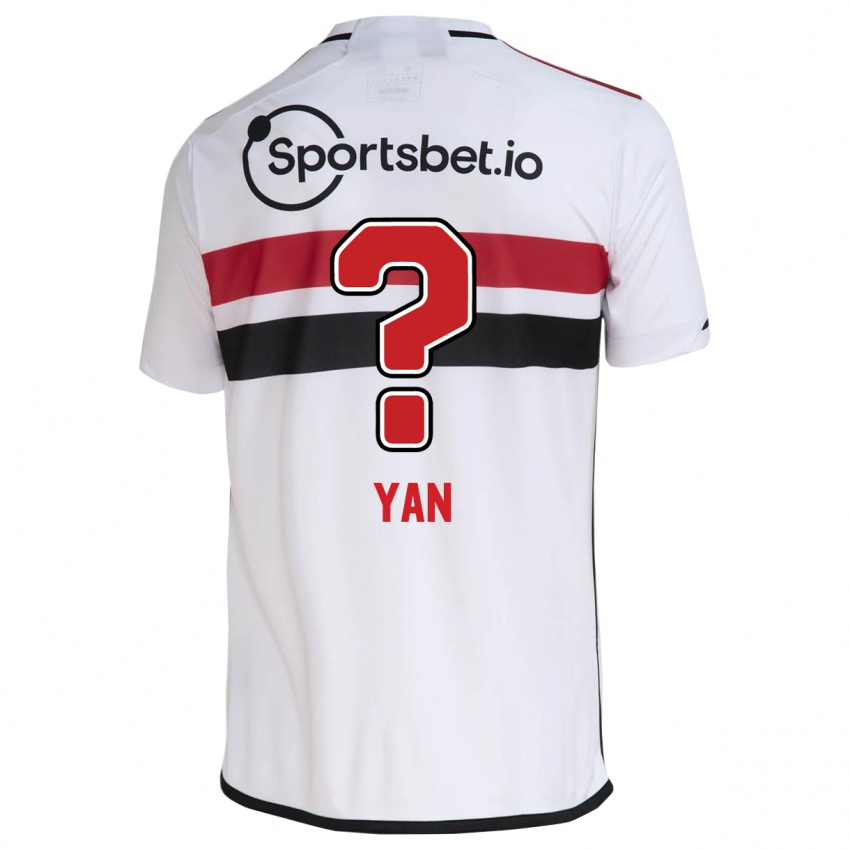 Niño Camiseta Arthur Yan #0 Blanco 1ª Equipación 2023/24 La Camisa