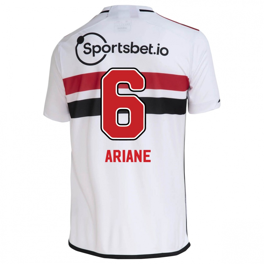 Niño Camiseta Ariane #6 Blanco 1ª Equipación 2023/24 La Camisa