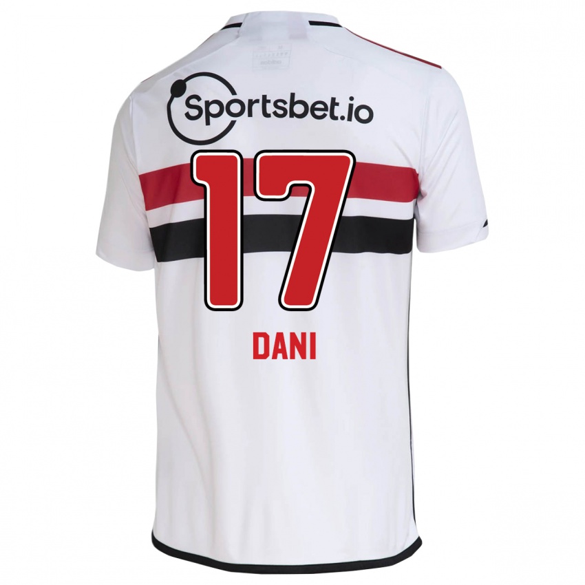Niño Camiseta Dani #17 Blanco 1ª Equipación 2023/24 La Camisa