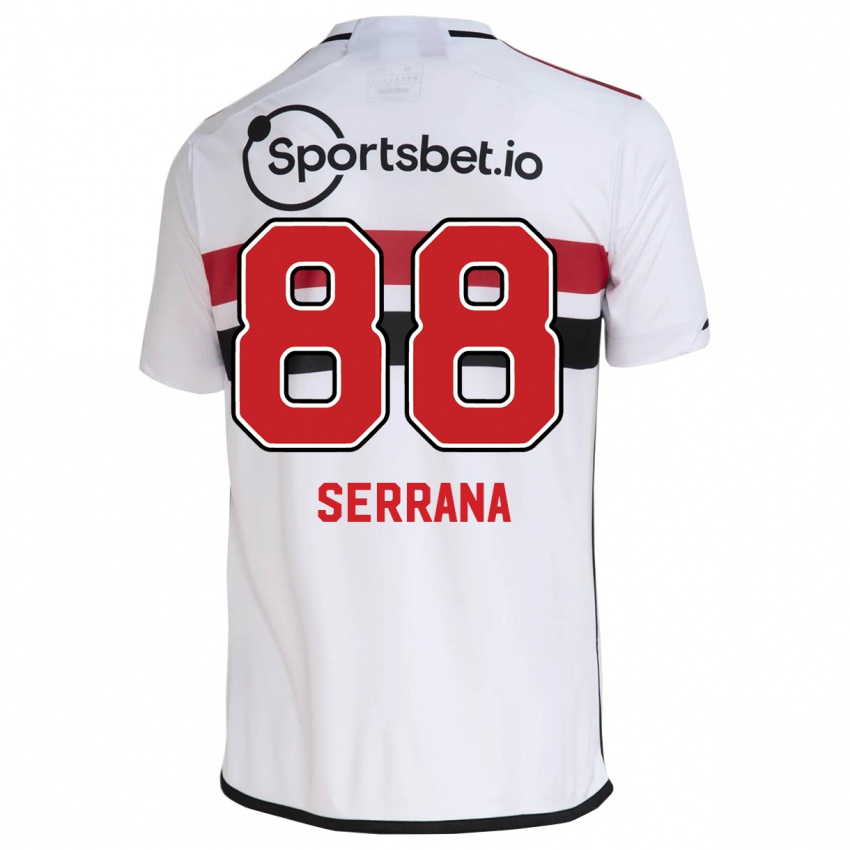 Niño Camiseta Serrana #88 Blanco 1ª Equipación 2023/24 La Camisa