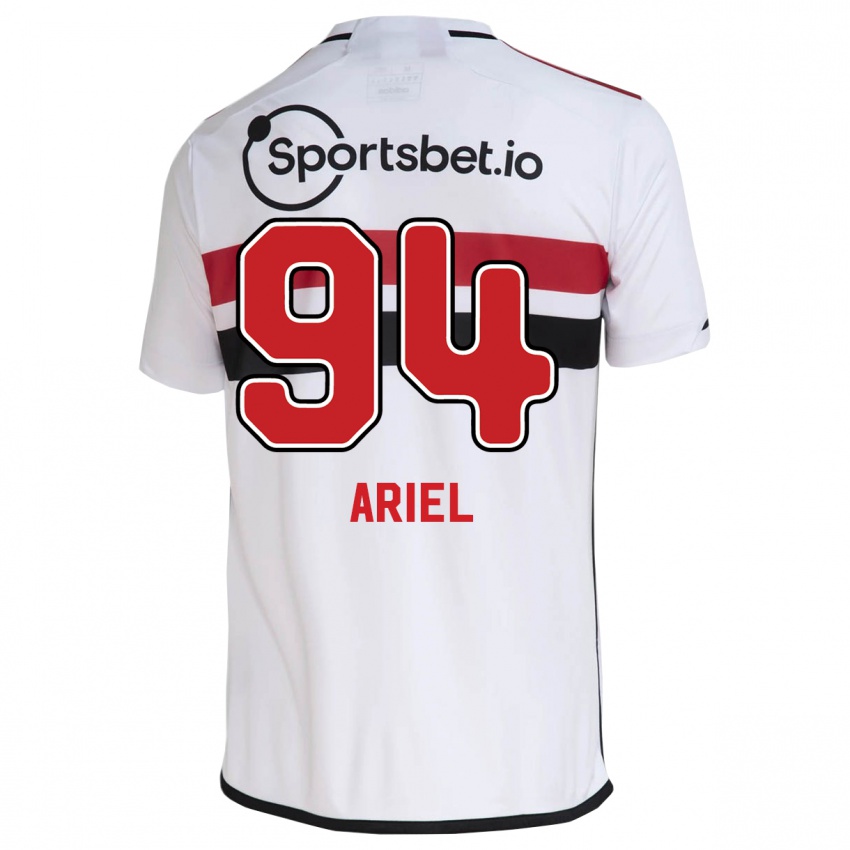 Niño Camiseta Ariel #94 Blanco 1ª Equipación 2023/24 La Camisa