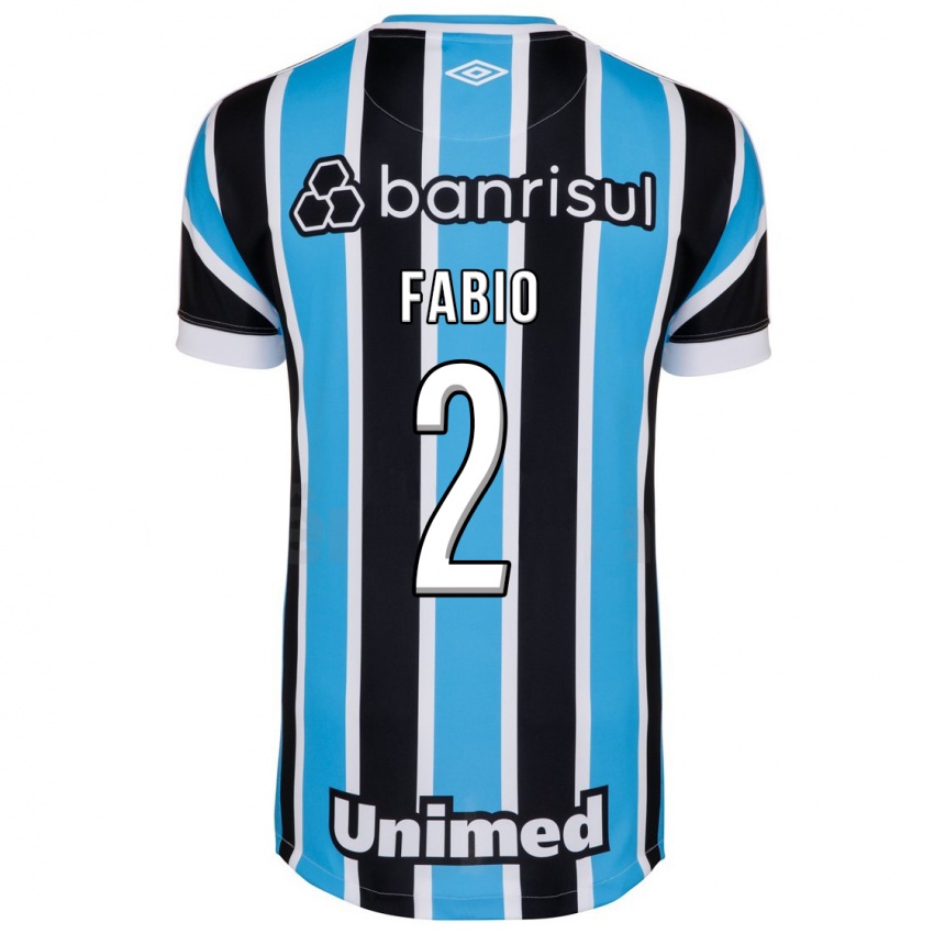 Niño Camiseta Fábio #2 Azul 1ª Equipación 2023/24 La Camisa