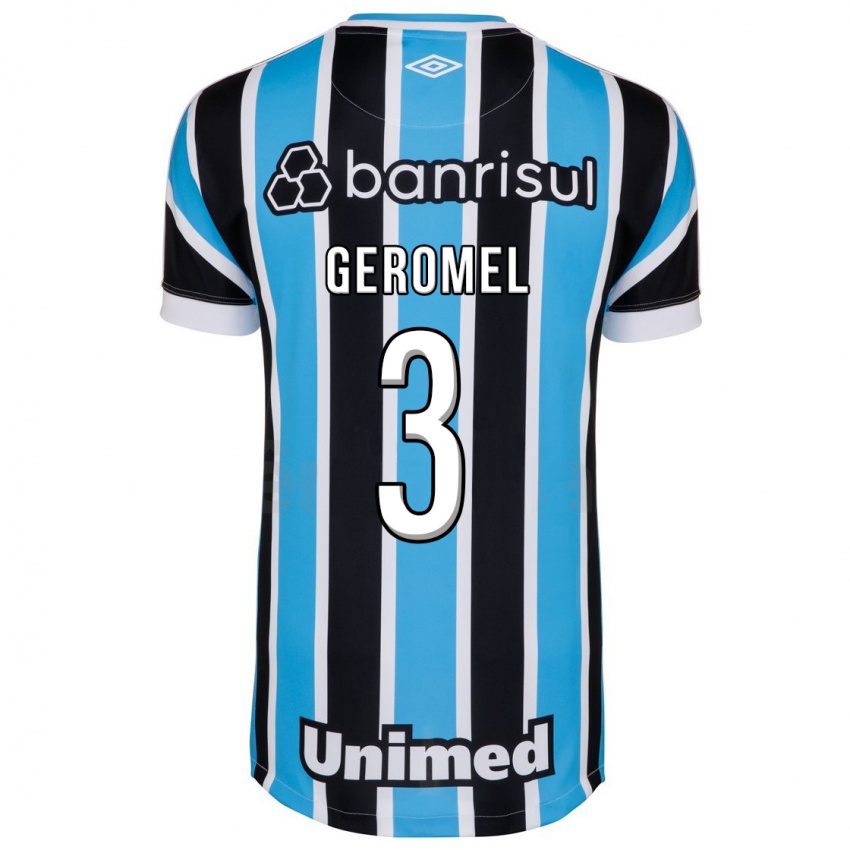 Niño Camiseta Pedro Geromel #3 Azul 1ª Equipación 2023/24 La Camisa
