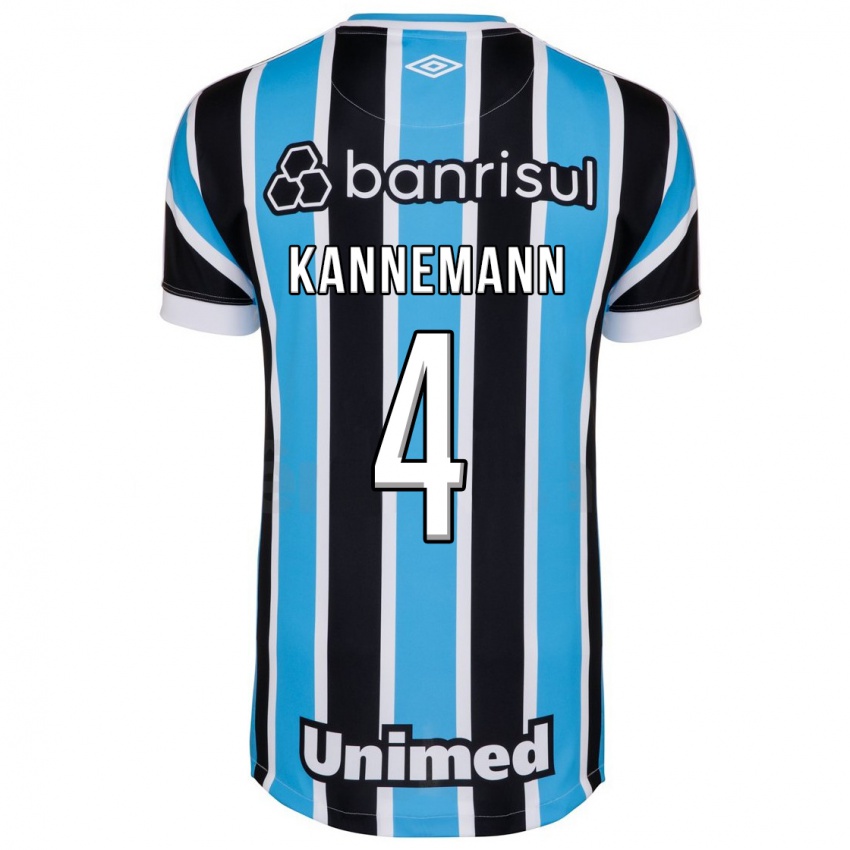 Niño Camiseta Walter Kannemann #4 Azul 1ª Equipación 2023/24 La Camisa