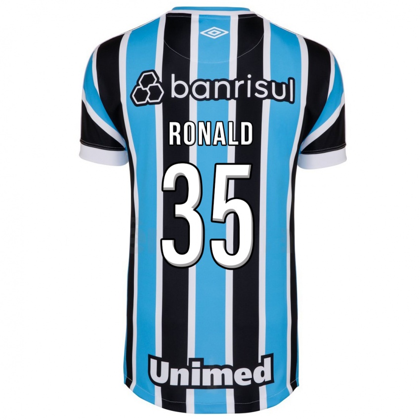 Niño Camiseta Ronald #35 Azul 1ª Equipación 2023/24 La Camisa