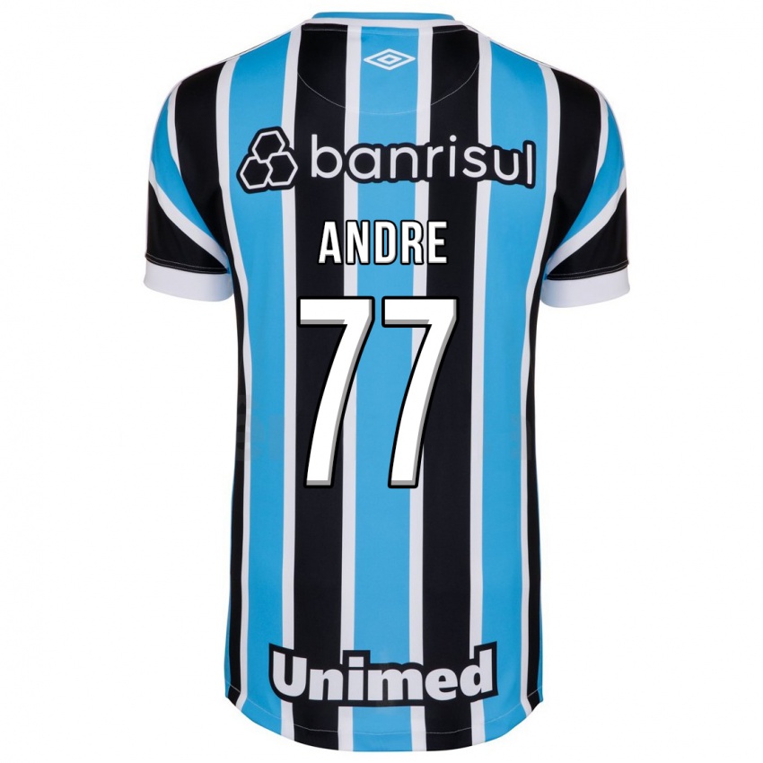 Niño Camiseta André #77 Azul 1ª Equipación 2023/24 La Camisa