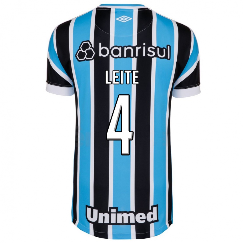 Niño Camiseta Paulo Henrique Leite #4 Azul 1ª Equipación 2023/24 La Camisa