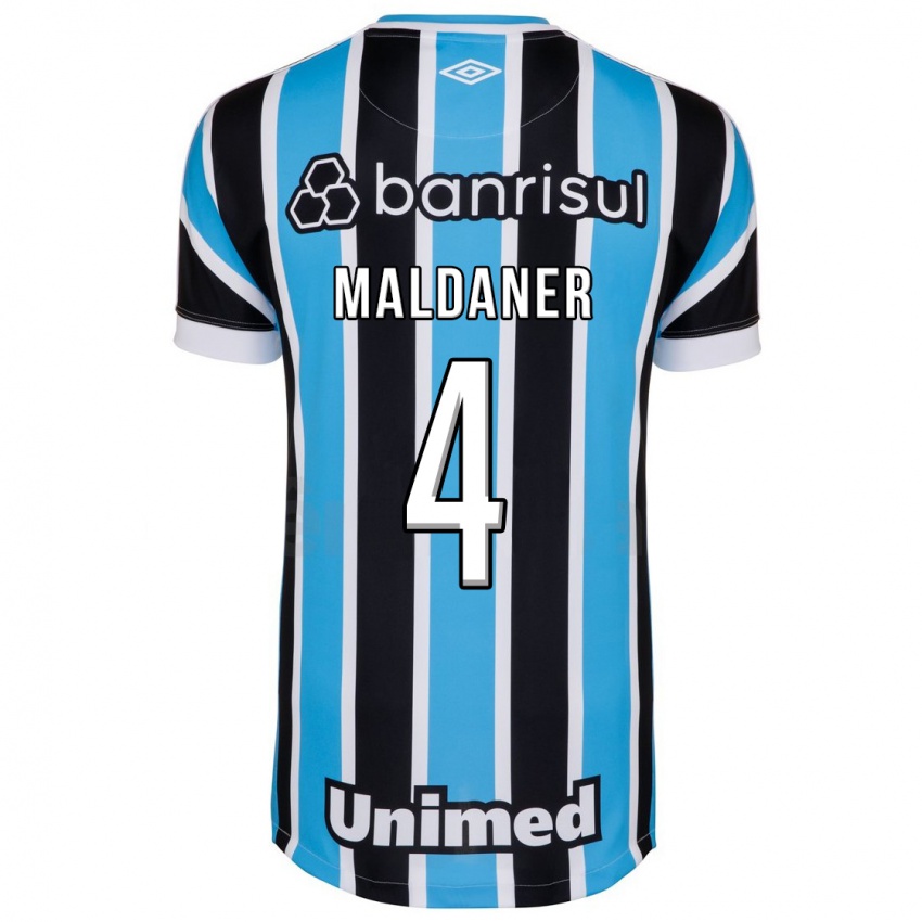 Niño Camiseta Pati Maldaner #4 Azul 1ª Equipación 2023/24 La Camisa