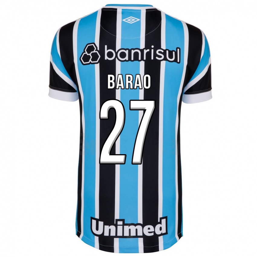 Niño Camiseta Dani Barão #27 Azul 1ª Equipación 2023/24 La Camisa