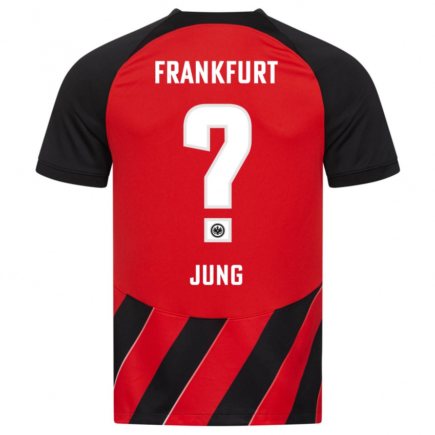 Niño Camiseta Louis Jung #0 Negro Rojo 1ª Equipación 2023/24 La Camisa