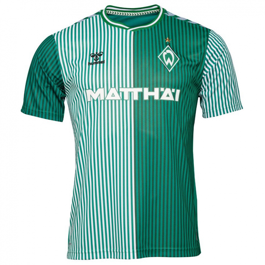 Niño Camiseta Mathis Richter #3 Verde 1ª Equipación 2023/24 La Camisa
