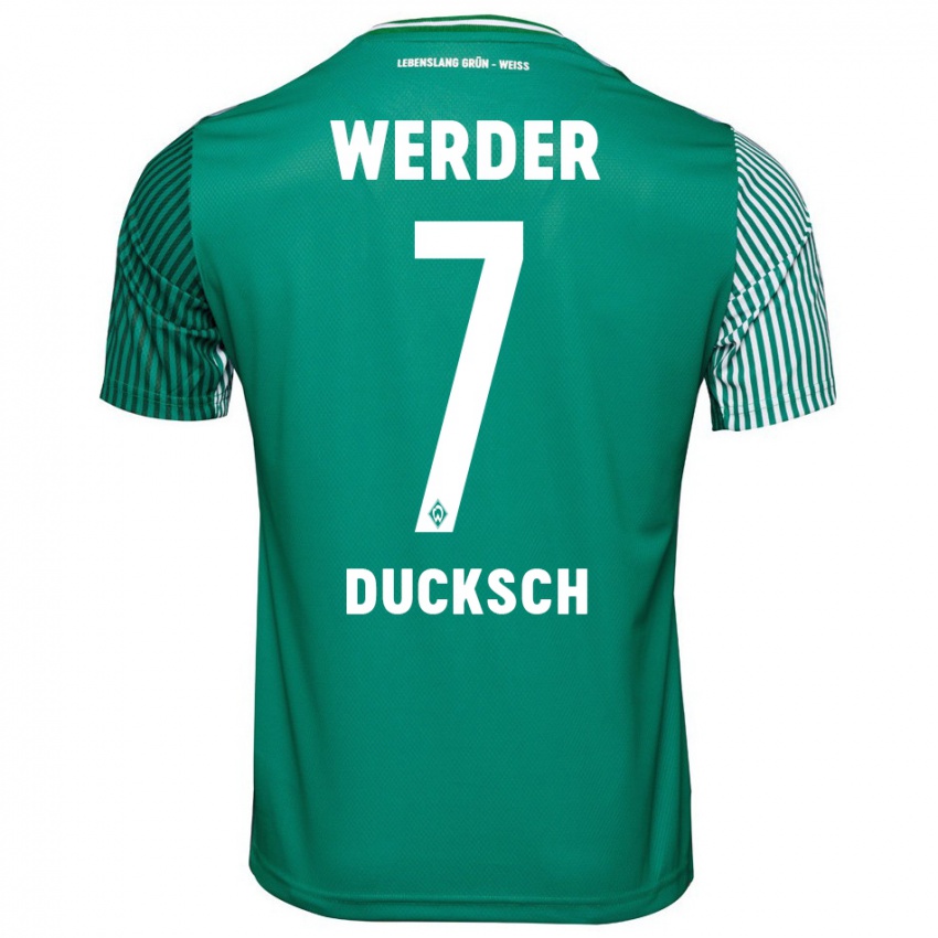 Niño Camiseta Marvin Ducksch #7 Verde 1ª Equipación 2023/24 La Camisa