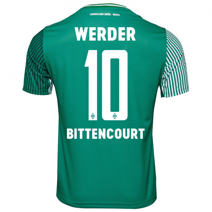 Niño Camiseta Leonardo Bittencourt #10 Verde 1ª Equipación 2023/24 La Camisa