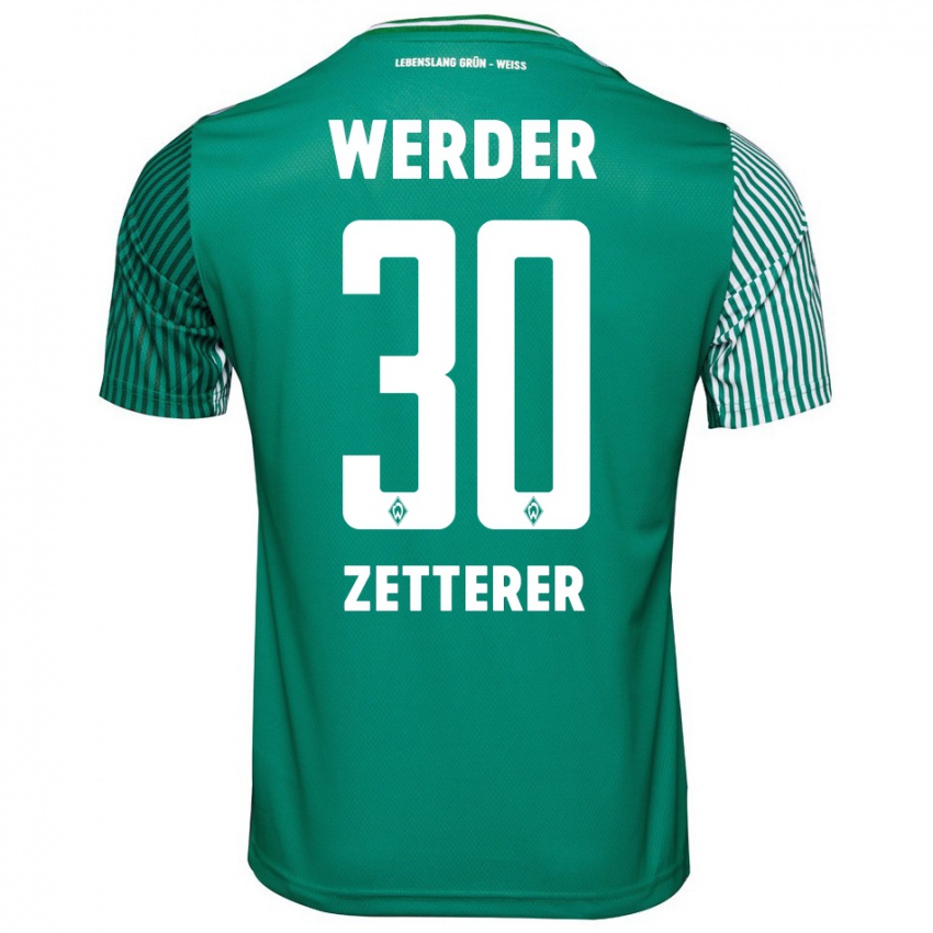 Niño Camiseta Michael Zetterer #30 Verde 1ª Equipación 2023/24 La Camisa