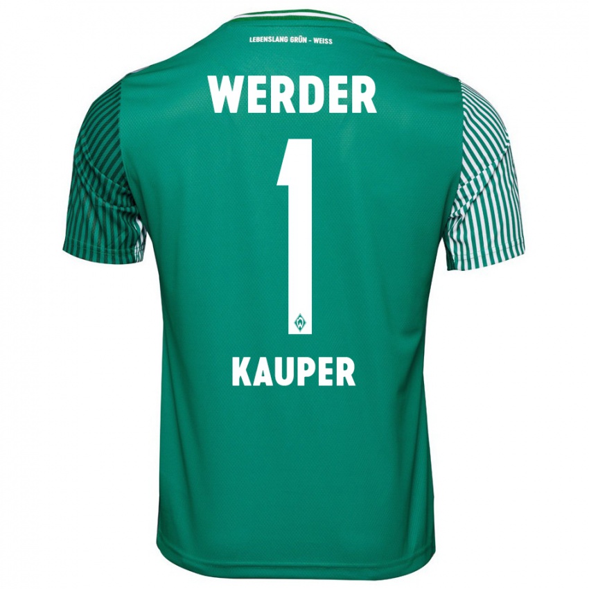 Niño Camiseta Ben Käuper #1 Verde 1ª Equipación 2023/24 La Camisa