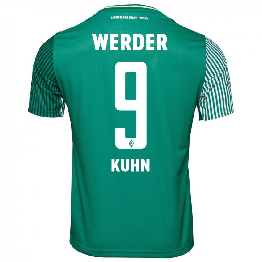 Niño Camiseta Philipp Kühn #9 Verde 1ª Equipación 2023/24 La Camisa