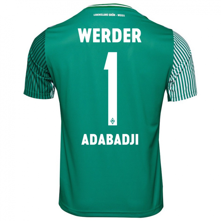 Niño Camiseta Kwassi-Vivien Felix Adabadji #1 Verde 1ª Equipación 2023/24 La Camisa