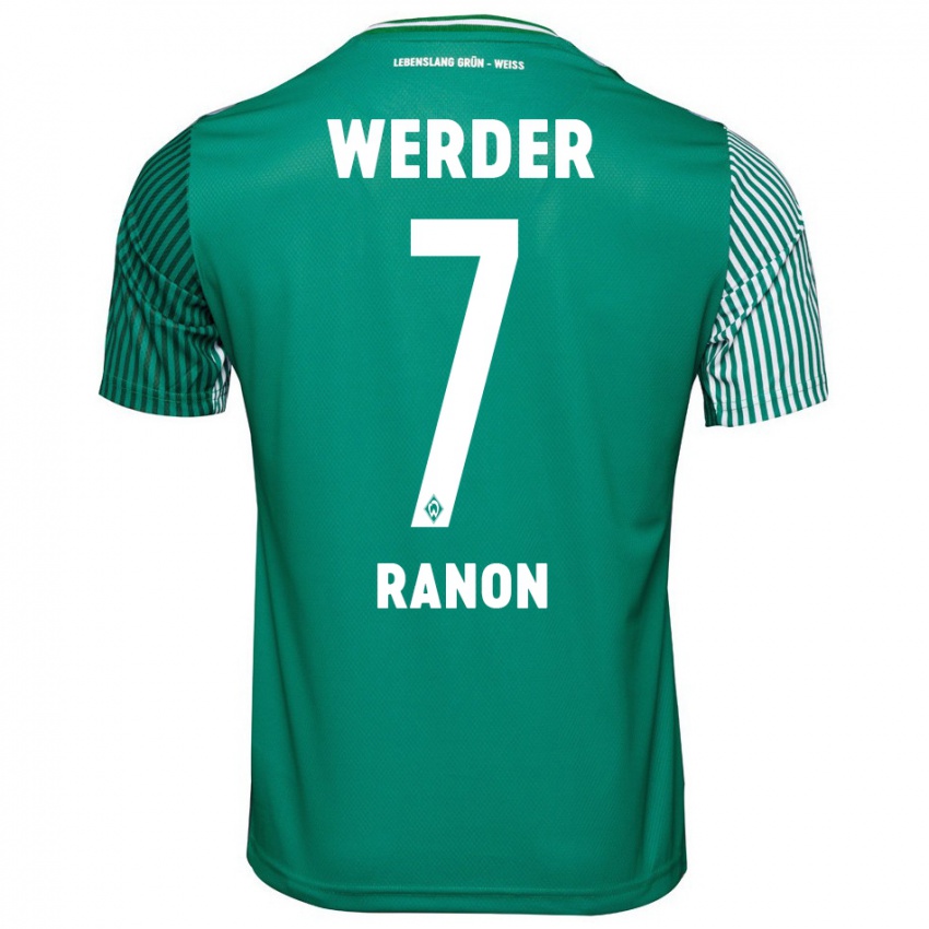 Niño Camiseta Yuval Ranon #7 Verde 1ª Equipación 2023/24 La Camisa