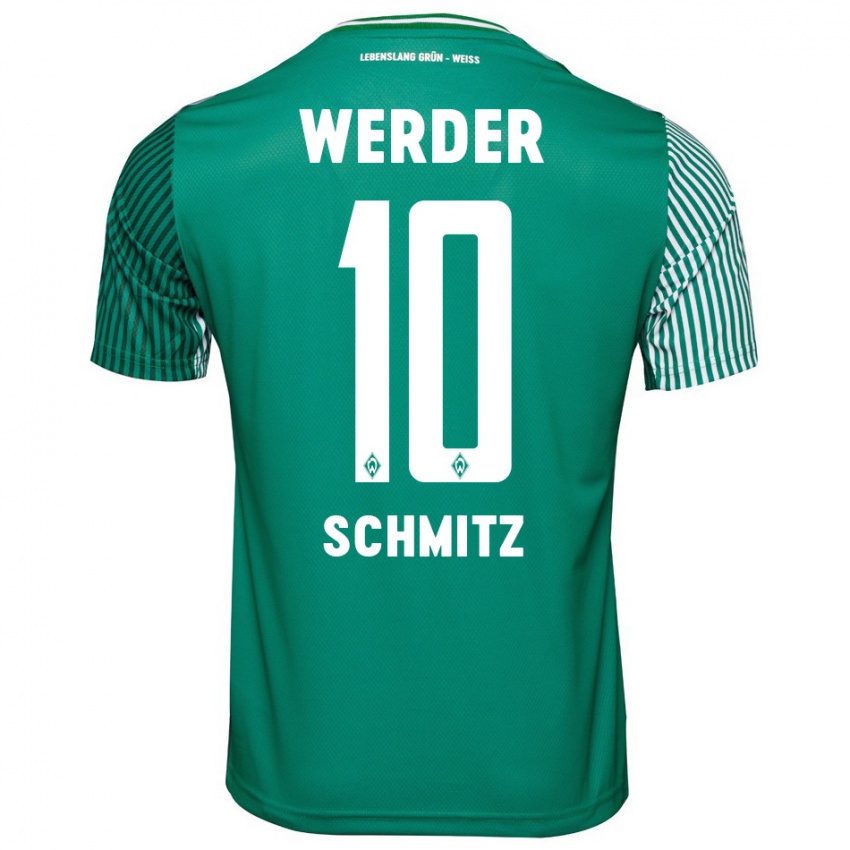 Niño Camiseta Maximilian Schmitz #10 Verde 1ª Equipación 2023/24 La Camisa