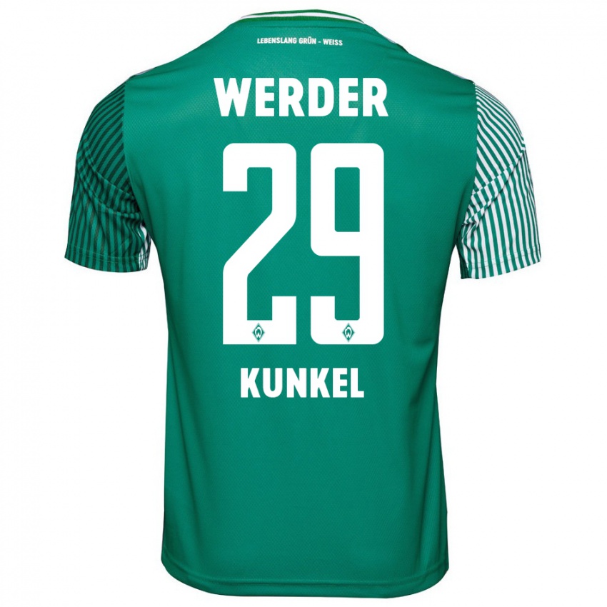 Niño Camiseta Melina Kunkel #29 Verde 1ª Equipación 2023/24 La Camisa