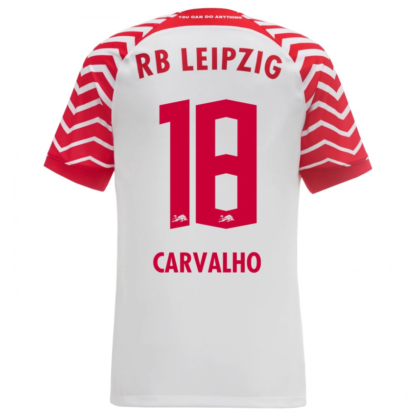 Niño Camiseta Fabio Carvalho #18 Blanco 1ª Equipación 2023/24 La Camisa