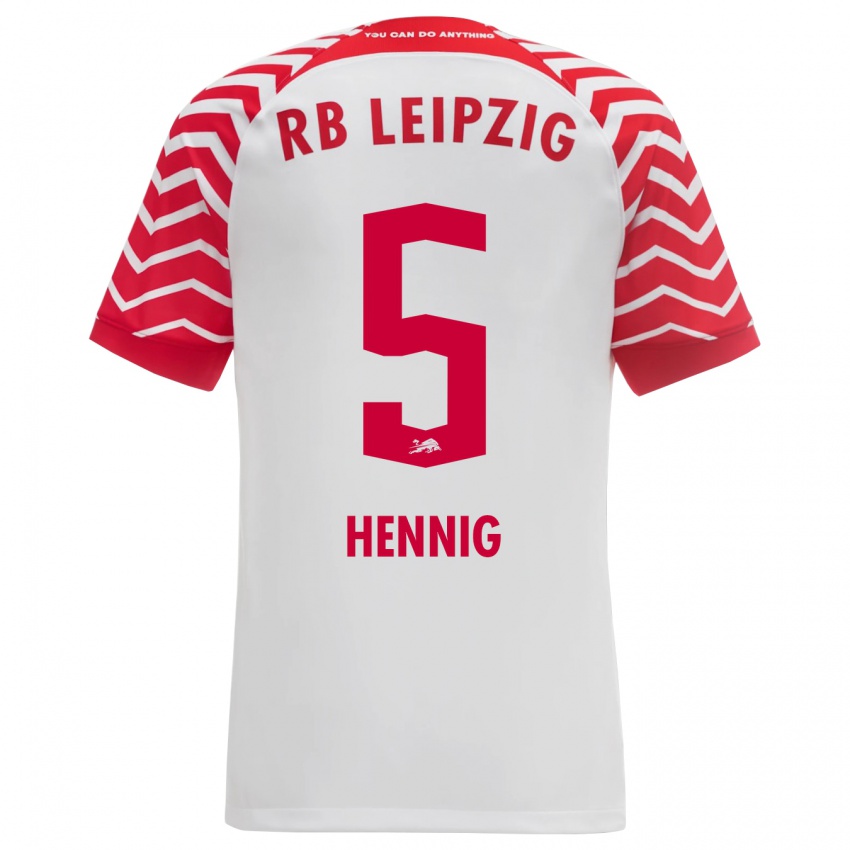 Niño Camiseta Lenny Hennig #5 Blanco 1ª Equipación 2023/24 La Camisa