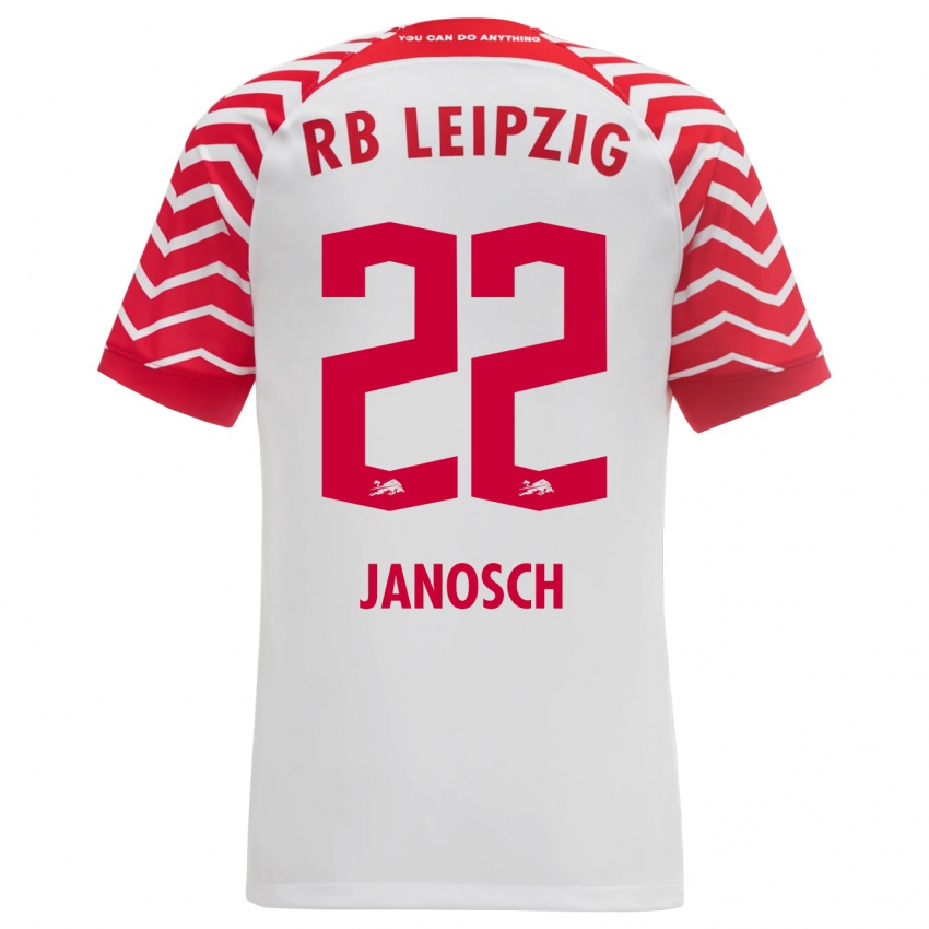 Niño Camiseta Luca Janosch #22 Blanco 1ª Equipación 2023/24 La Camisa