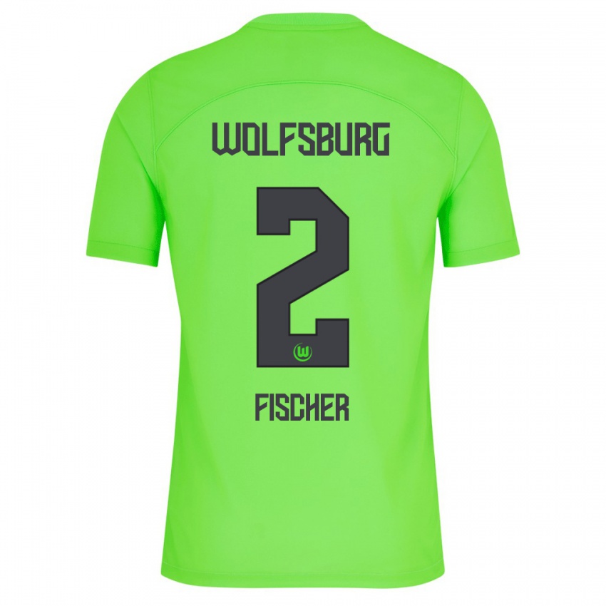 Niño Camiseta Kilian Fischer #2 Verde 1ª Equipación 2023/24 La Camisa