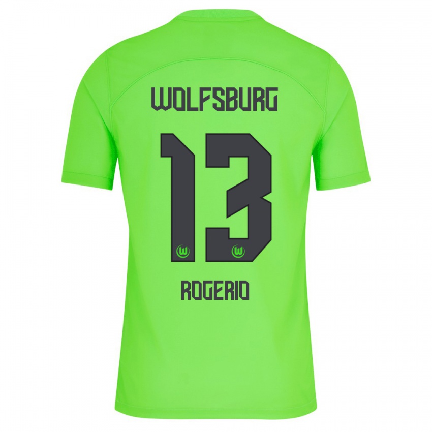 Niño Camiseta Rogério #13 Verde 1ª Equipación 2023/24 La Camisa