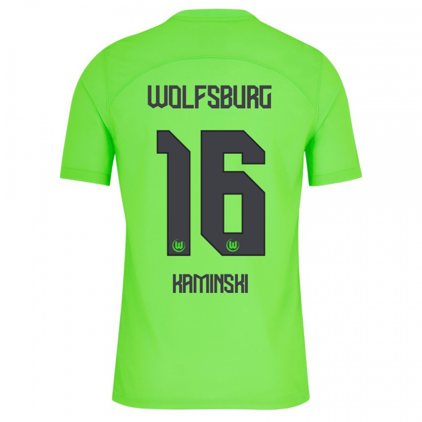 Niño Camiseta Jakub Kaminski #16 Verde 1ª Equipación 2023/24 La Camisa