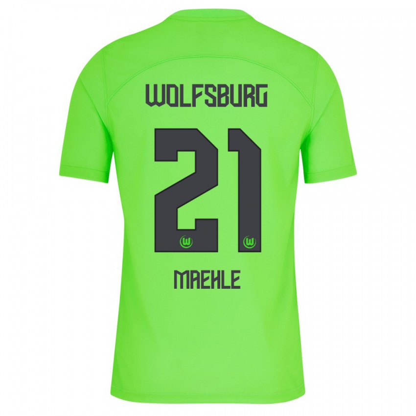 Niño Camiseta Joakim Maehle #21 Verde 1ª Equipación 2023/24 La Camisa
