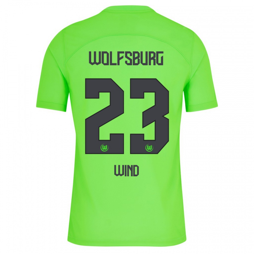Niño Camiseta Jonas Wind #23 Verde 1ª Equipación 2023/24 La Camisa