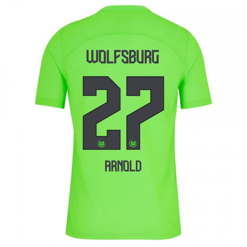 Niño Camiseta Maximilian Arnold #27 Verde 1ª Equipación 2023/24 La Camisa