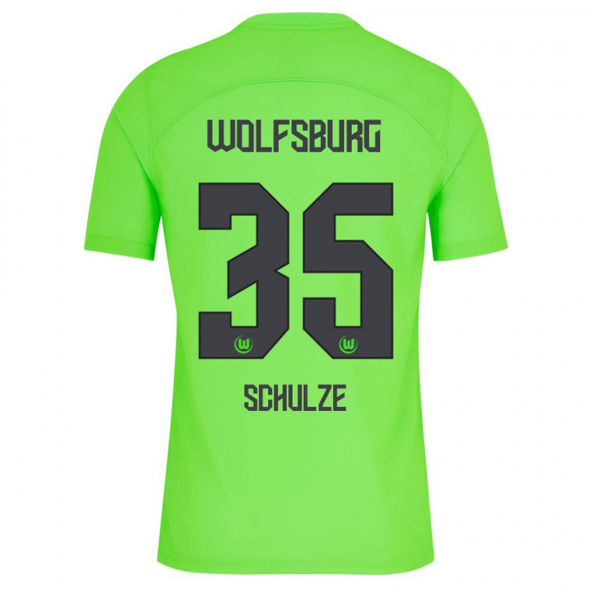 Niño Camiseta Philipp Schulze #35 Verde 1ª Equipación 2023/24 La Camisa