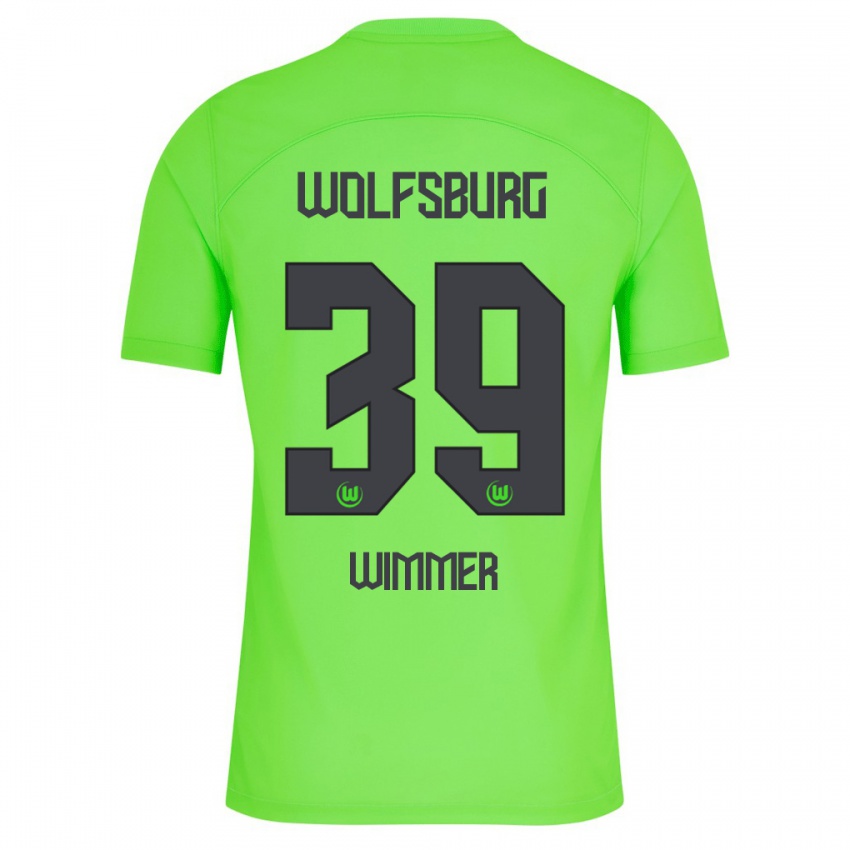 Niño Camiseta Patrick Wimmer #39 Verde 1ª Equipación 2023/24 La Camisa