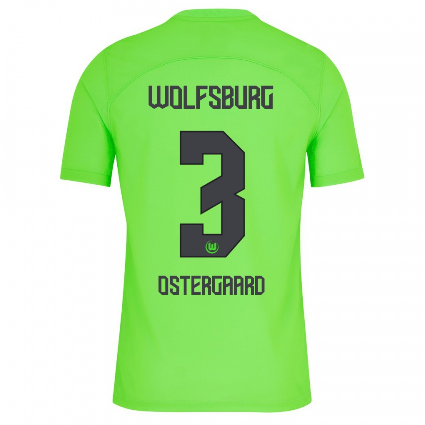 Niño Camiseta Christian Östergaard #3 Verde 1ª Equipación 2023/24 La Camisa