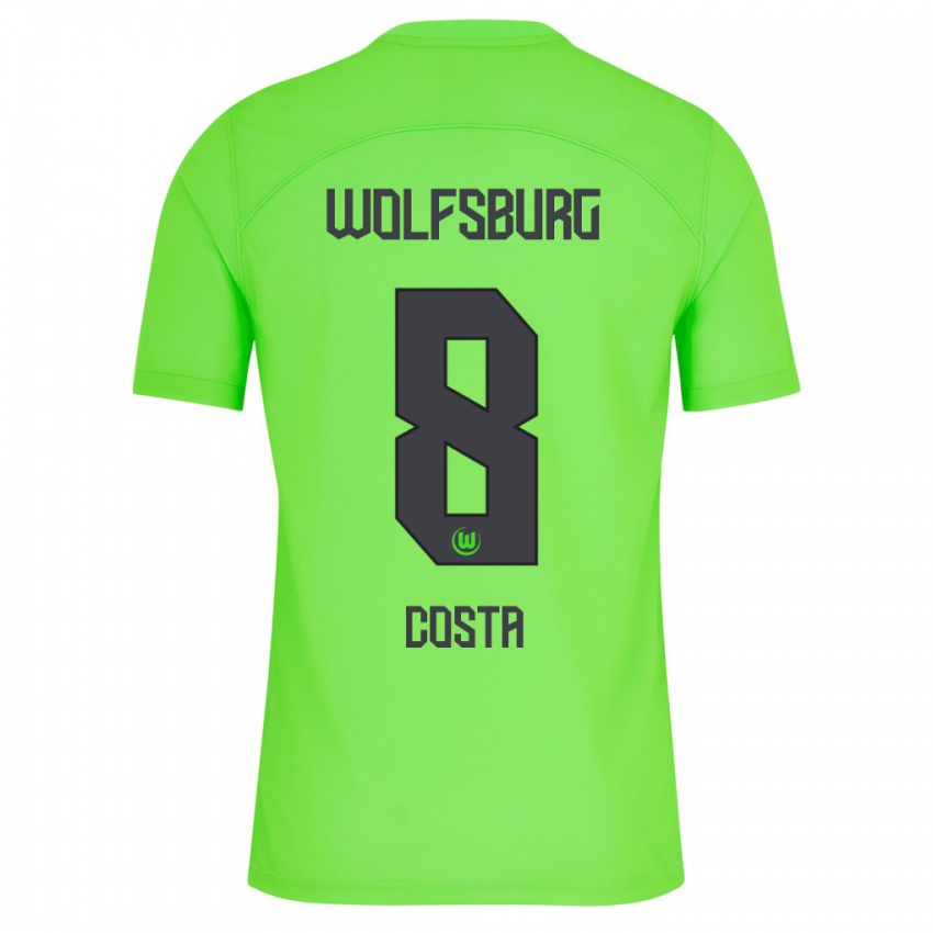 Niño Camiseta Jesse Costa #8 Verde 1ª Equipación 2023/24 La Camisa