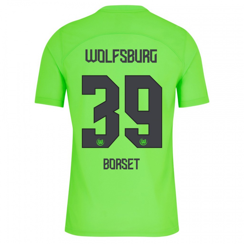 Niño Camiseta Anders Rønne Børset #39 Verde 1ª Equipación 2023/24 La Camisa