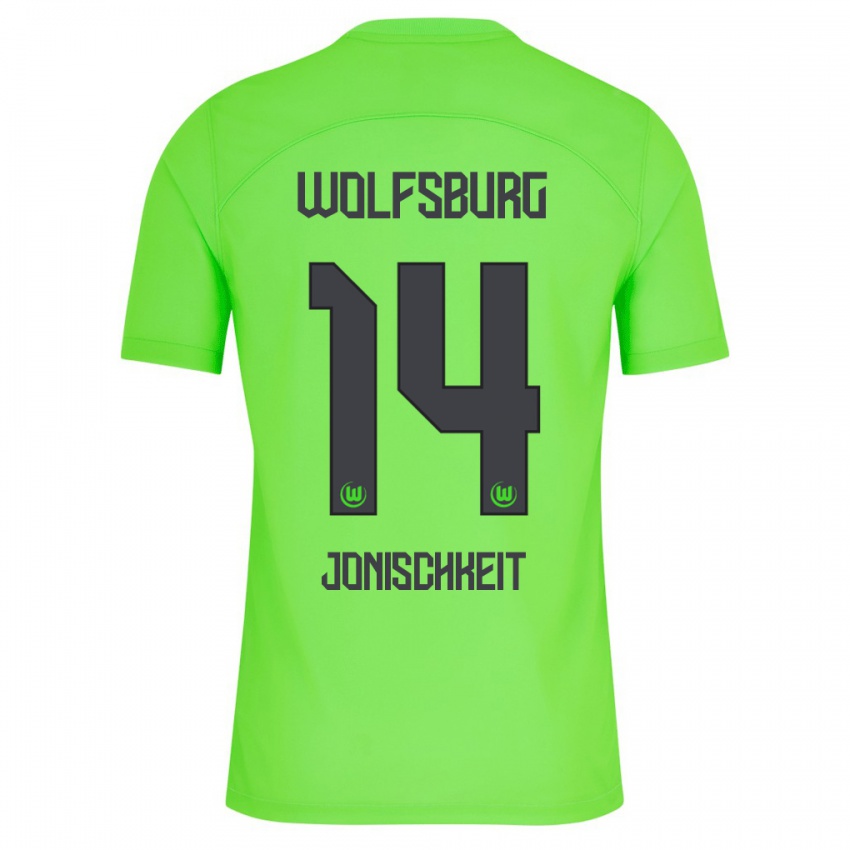 Niño Camiseta Jamal Jonischkeit #14 Verde 1ª Equipación 2023/24 La Camisa