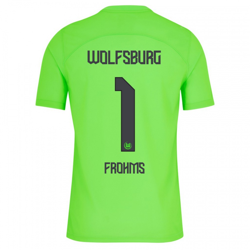 Niño Camiseta Merle Frohms #1 Verde 1ª Equipación 2023/24 La Camisa